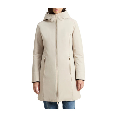 Woolrich Parka Parka Donna lungo Firth liscio Beige A24 - WOOLRICHCFWWOU0889FRUT3496 - 7404 - L - Francavilla Moda